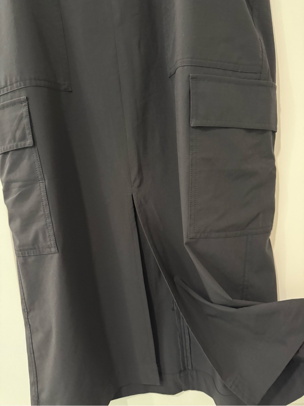Athleta Black Cargo-Style Midi Skirt - Picture 2 of 8